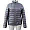 Heated Puffer Jacket with 3 Heat Settings (Size M) - 90% Duck Down And 10% Duck Feather - Silver Grey