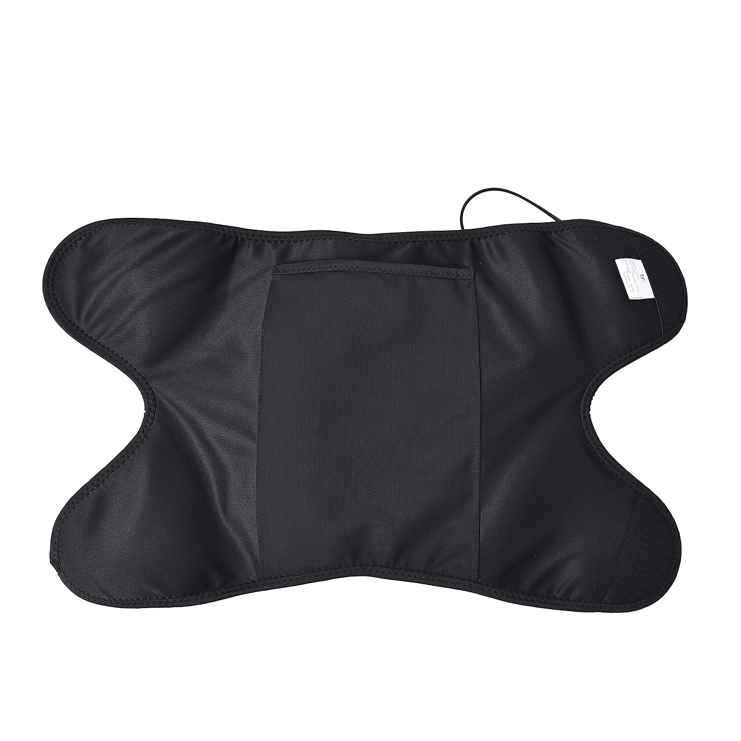 2 in 1 USB Powered Heated Knee Belt with Ice Gel Bag and 3 Heat Setting with Low Voltage (Size 52x28 Cm) (Power Bank, Adapter or USB not Included) - Black