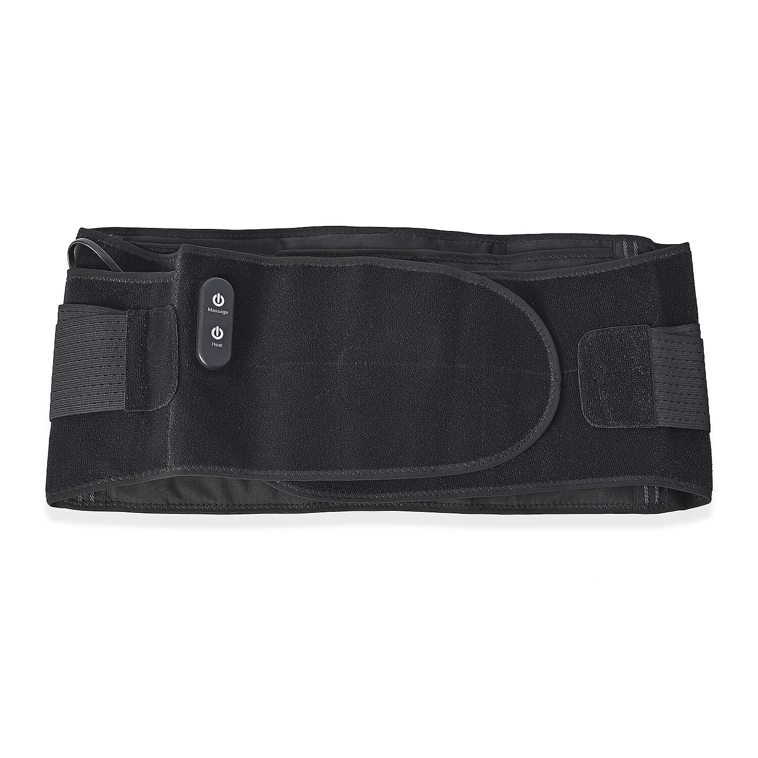 3 in 1 USB Powered Heated Waist Belt with Ice Gel Bag, (Power Bank or Adapter not Included) - Black