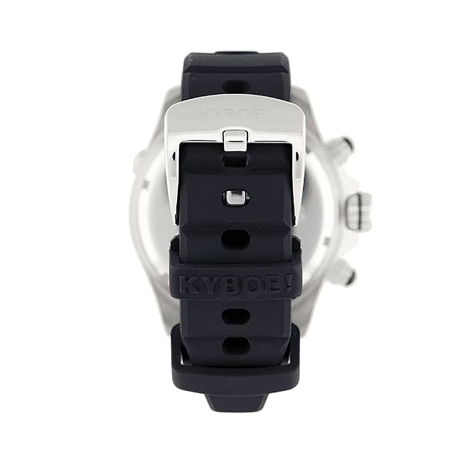 KYBOE Empire Collection Chrono Silver Night - 48MM LED Watch - 100M Water Resistance (Black)