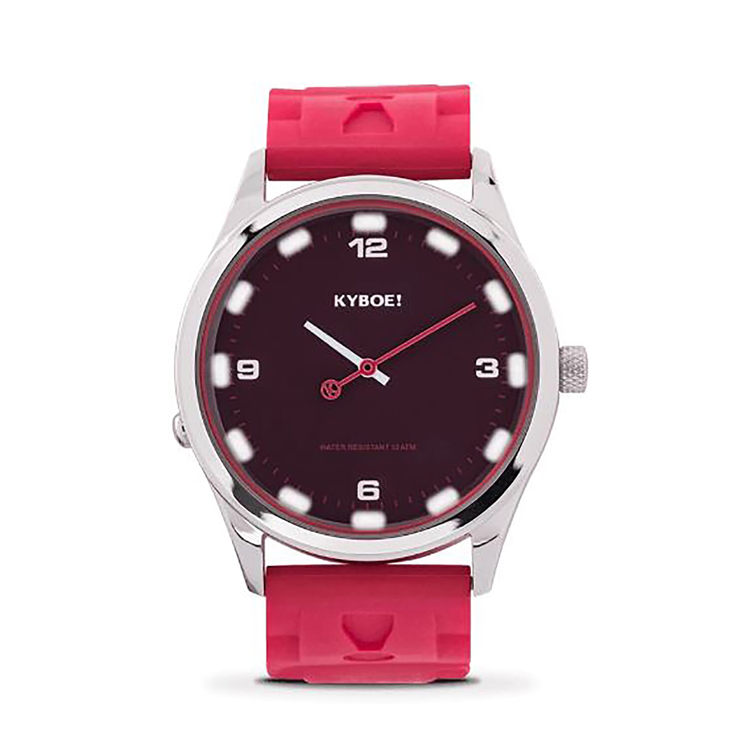 KYBOE Evolve Collection Rose Red Slimline 41MM LED Watch- 100M Water Resistance