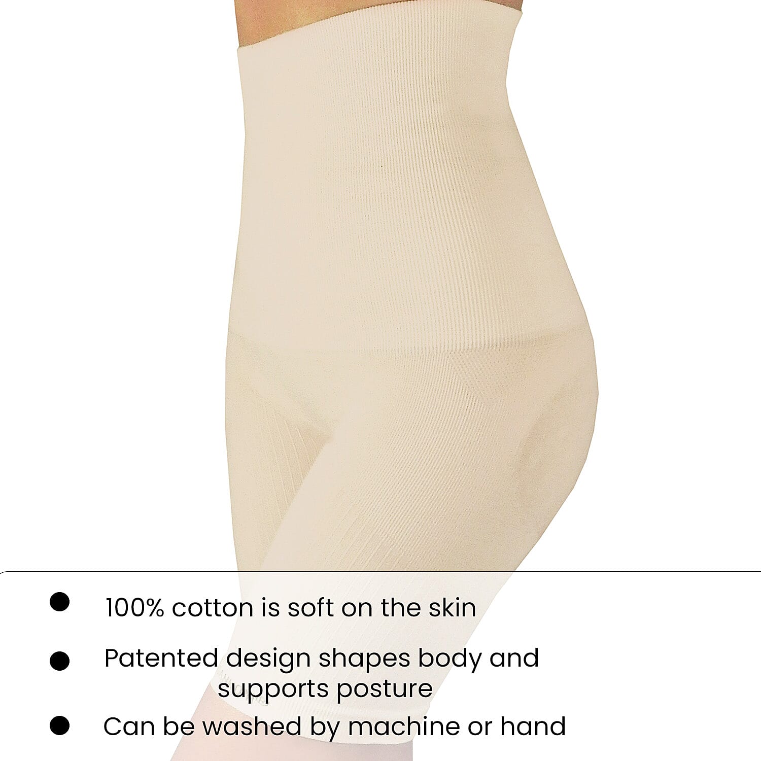 SANKOM SWITZERLAND Patent Premium Organic Cotton Shapers Ivory -  (UK Size XXL- 18-20)