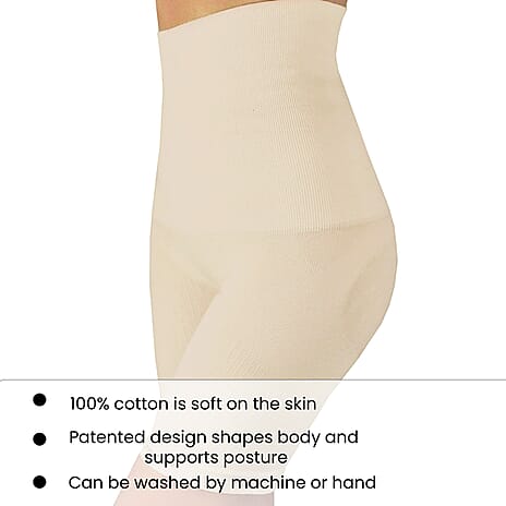 SANKOM SWITZERLAND Patent Premium Organic Cotton Shapers Ivory -  (UK Size XXL- 18-20)