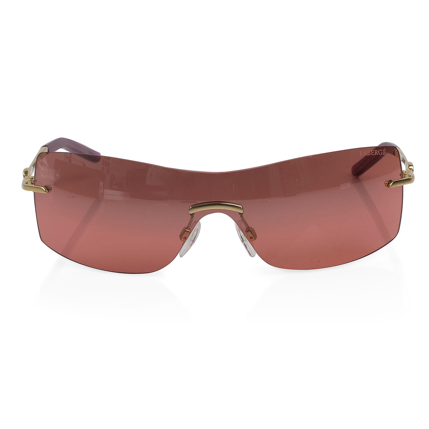 FABERGE Classic Sunglasses 23 Ct Gold Plated Frame - Raspberry Colour