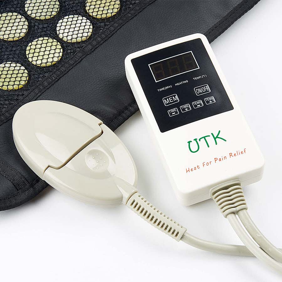 UTK FIR Infrared 220W Natural Jade Heating Pad (Size 60x180 Cm) with Plug and Cloth Cover