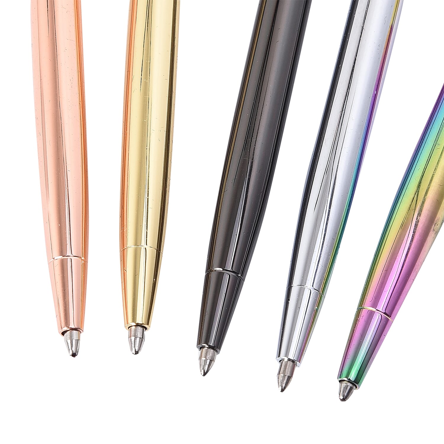 Set of 5 - Special Top Shaped Pens with Extra Refills (Deer, Owl, Snake, Goose and Pineapple) - Multicolour