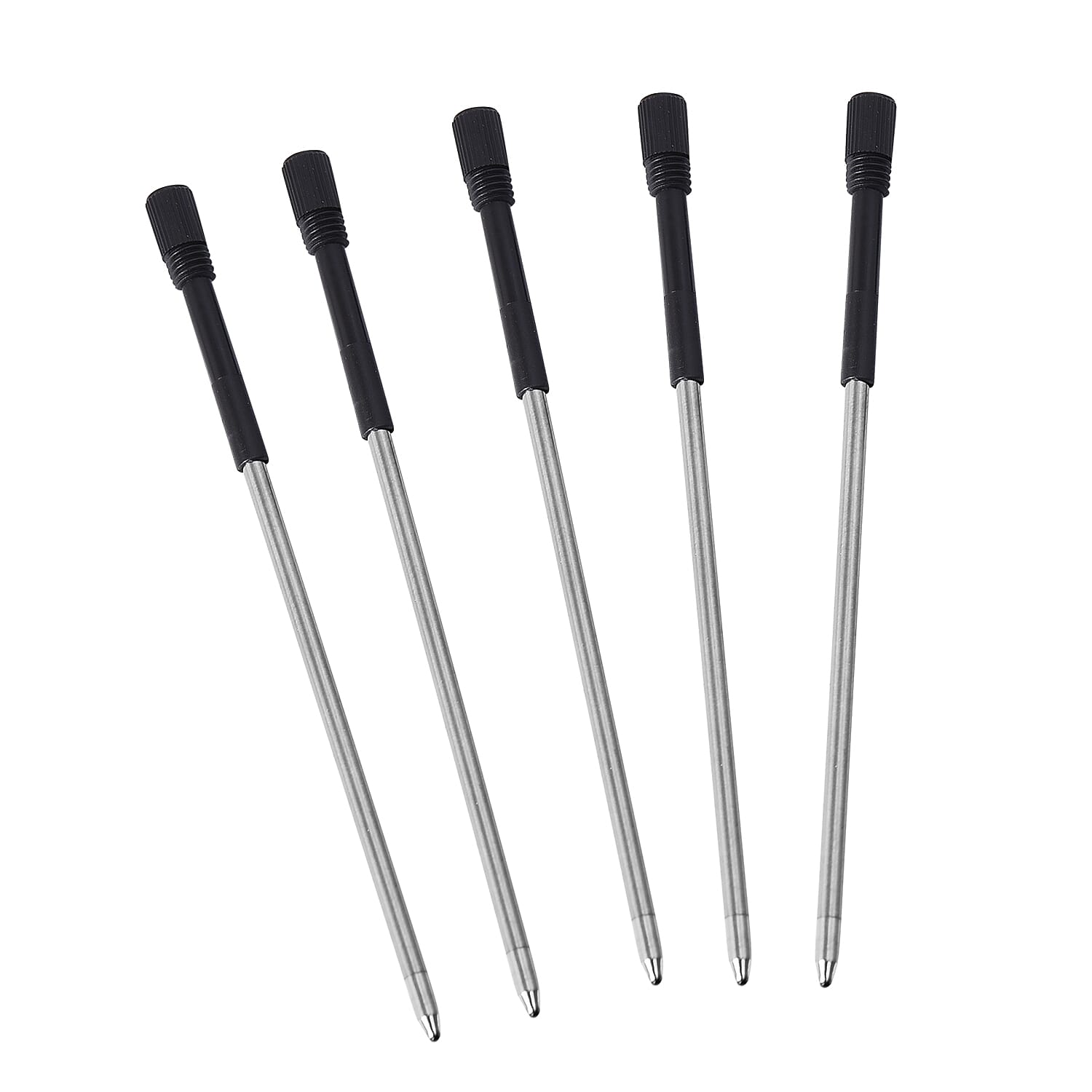 Set of 5 - Special Top Shaped Pens with Extra Refills (Deer, Owl, Snake, Goose and Pineapple) - Multicolour