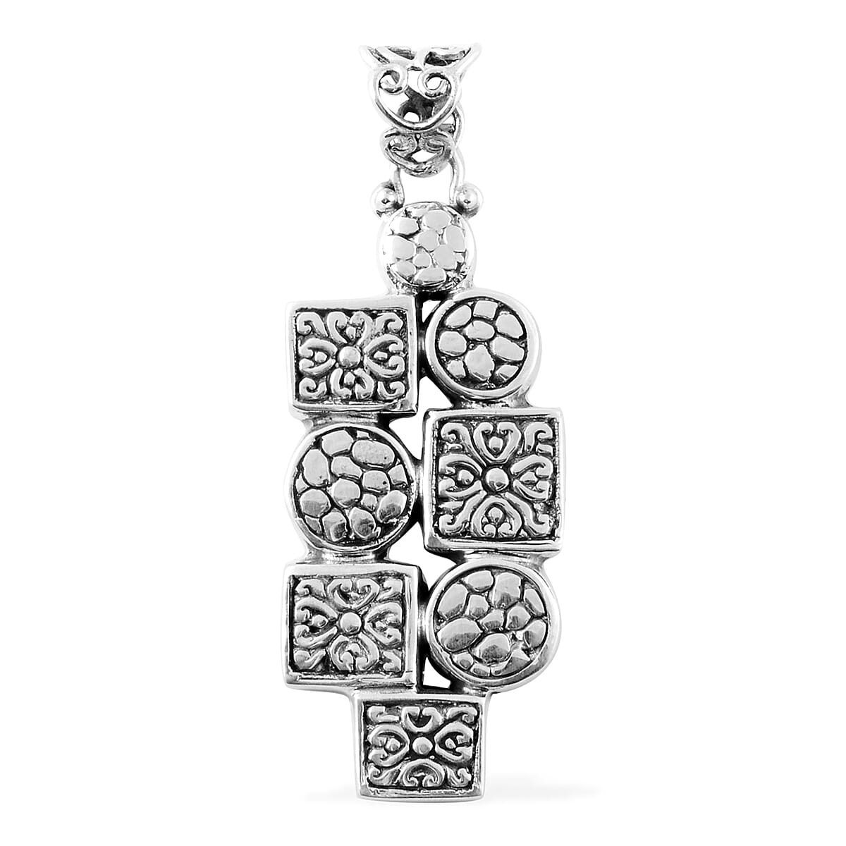 Artisan Crafted - Sterling Silver Pendant, Silver wt 10.80 Gms