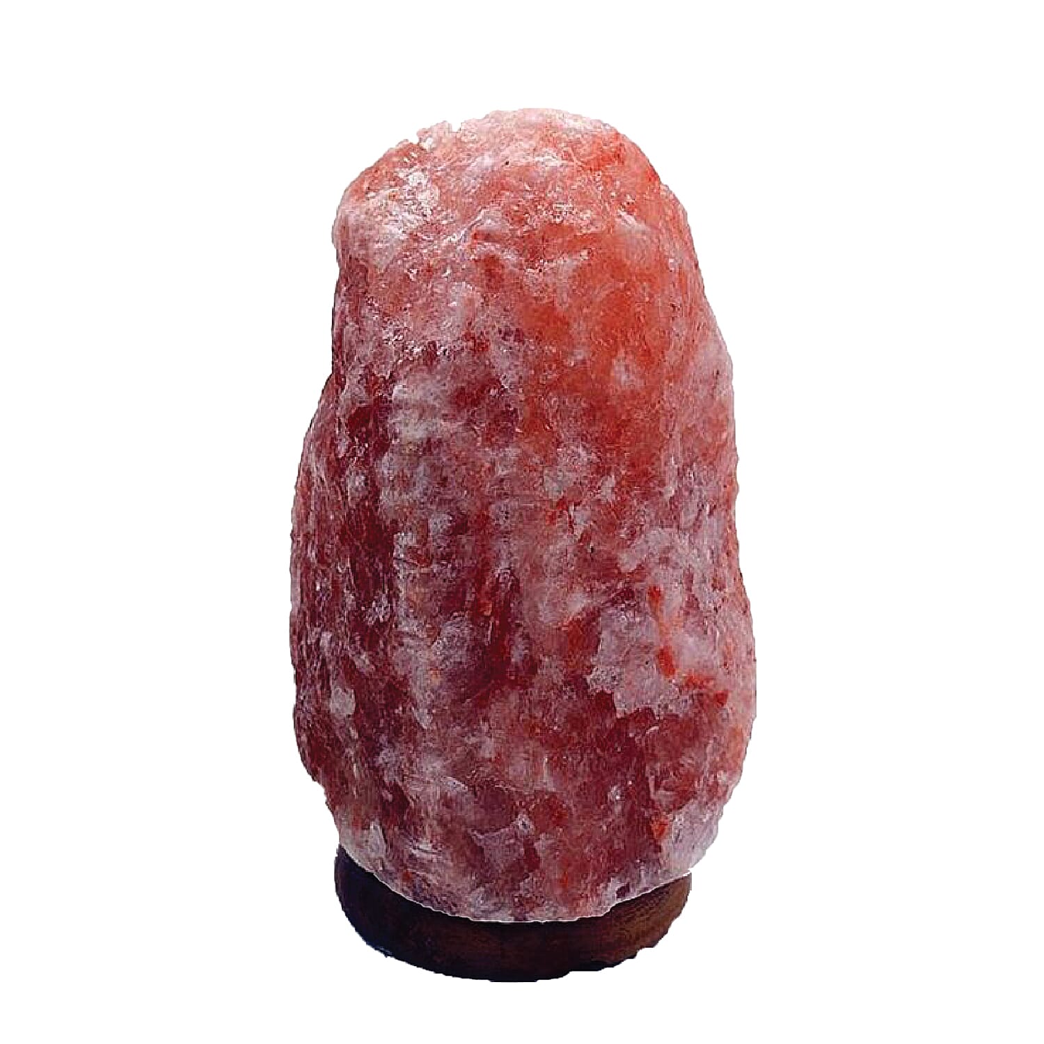 Himalayan Salt Lamp Red and Maroon Colour Natural Shape (20x9 Cm) (Including E14/220V/15W Bulb)