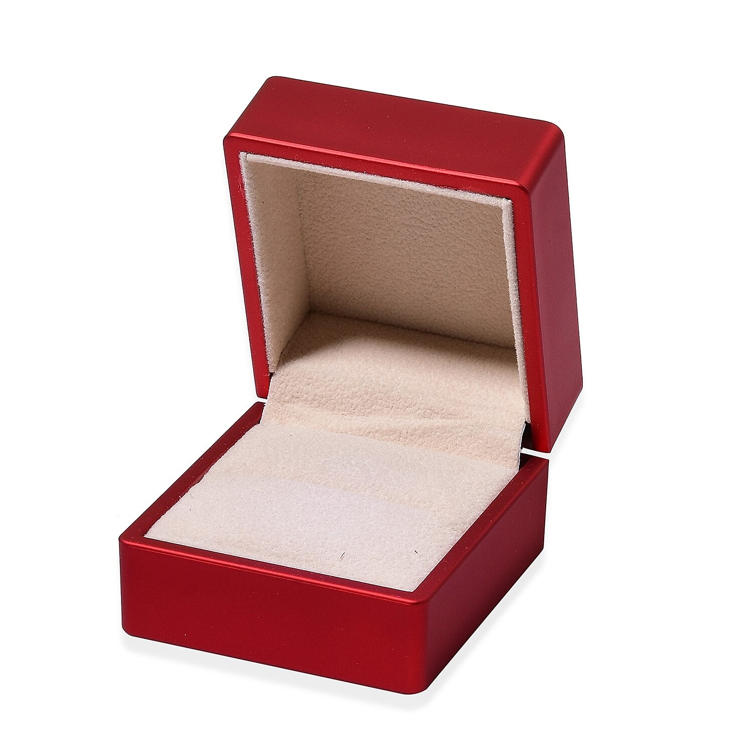 Stocking Filler Gift Idea - Solid Red Colour LED Light Ring Box (Size 6.3x6x5 Cm)