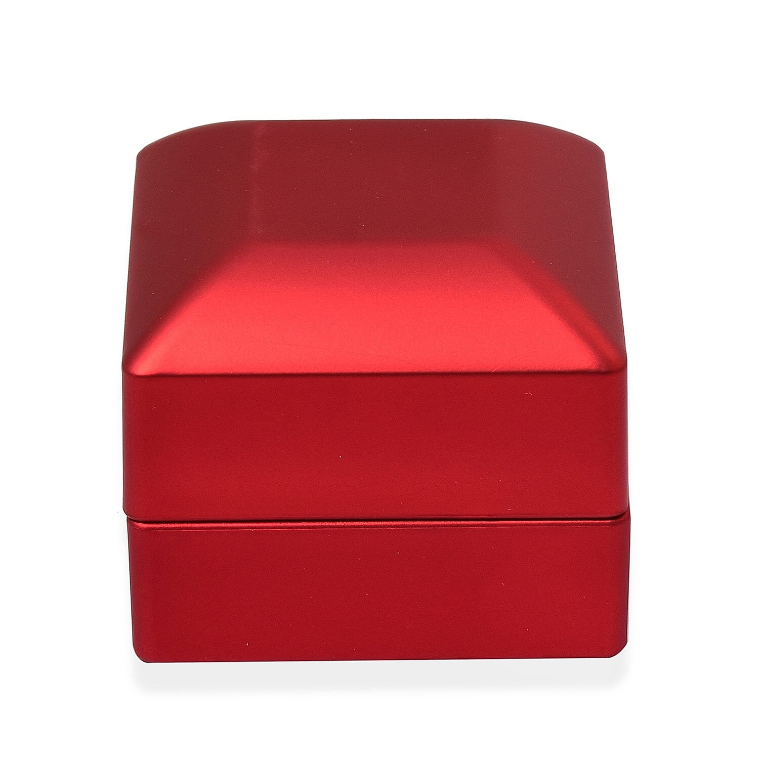 Stocking Filler Gift Idea - Solid Red Colour LED Light Ring Box (Size 6.3x6x5 Cm)
