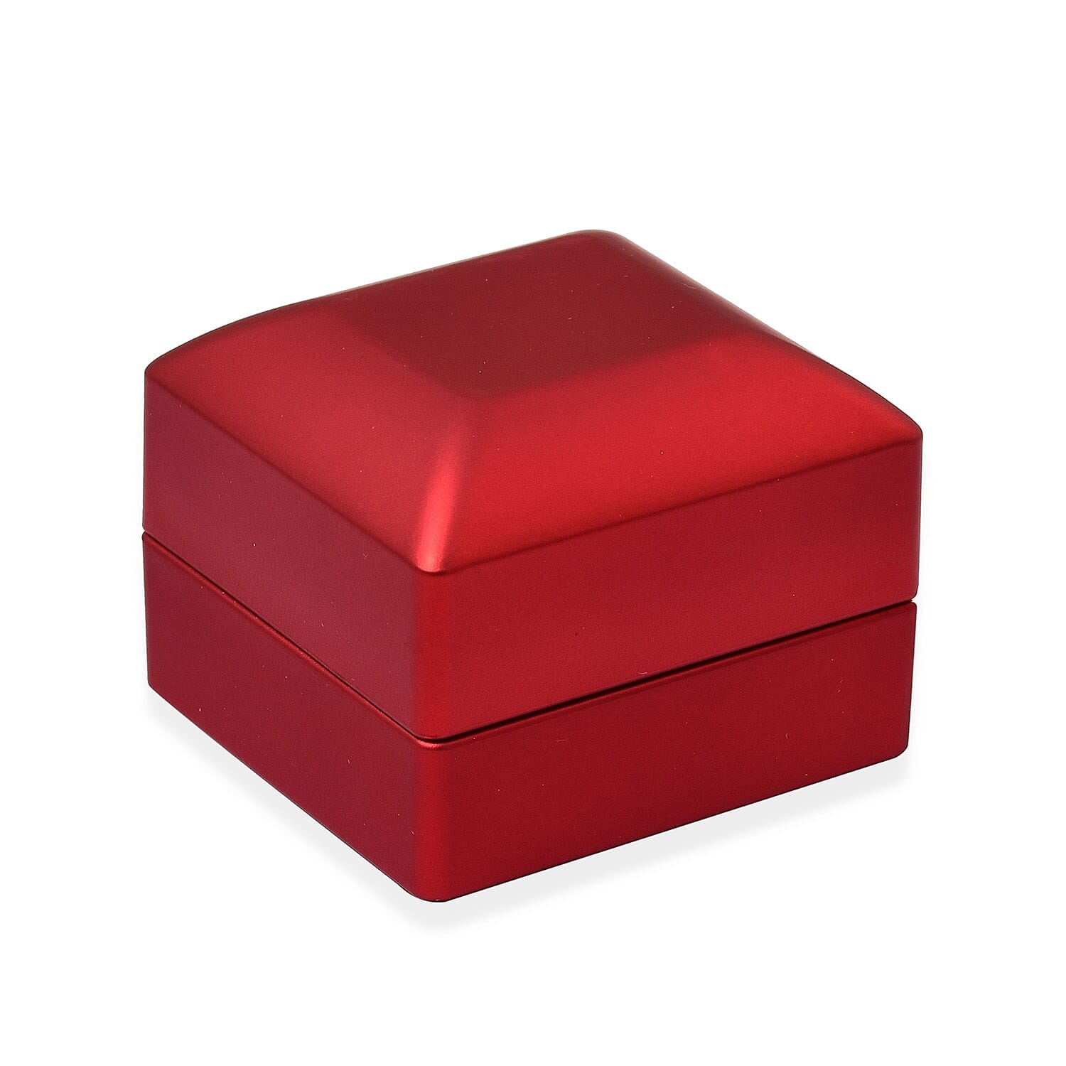 Stocking Filler Gift Idea - Solid Red Colour LED Light Ring Box (Size 6.3x6x5 Cm)