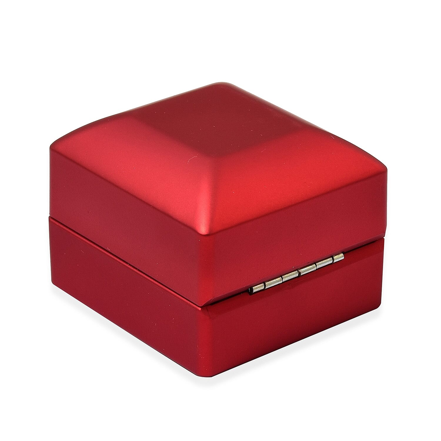 Stocking Filler Gift Idea - Solid Red Colour LED Light Ring Box (Size 6.3x6x5 Cm)