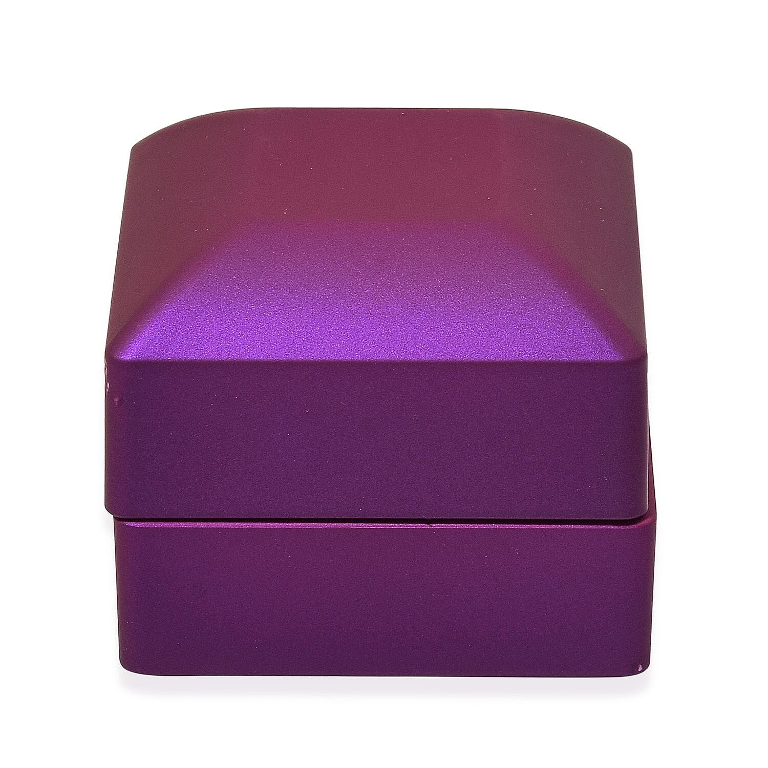Stocking Filler Gift Idea - Solid Purple Colour Ring Box with LED Light (Size 6.3x6x5 Cm)