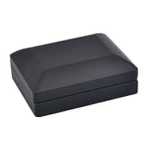 Exclusively Designed Luxurious Necklace Box with LED Light in Solid Black Colour Size 9x7x3.5 Cm