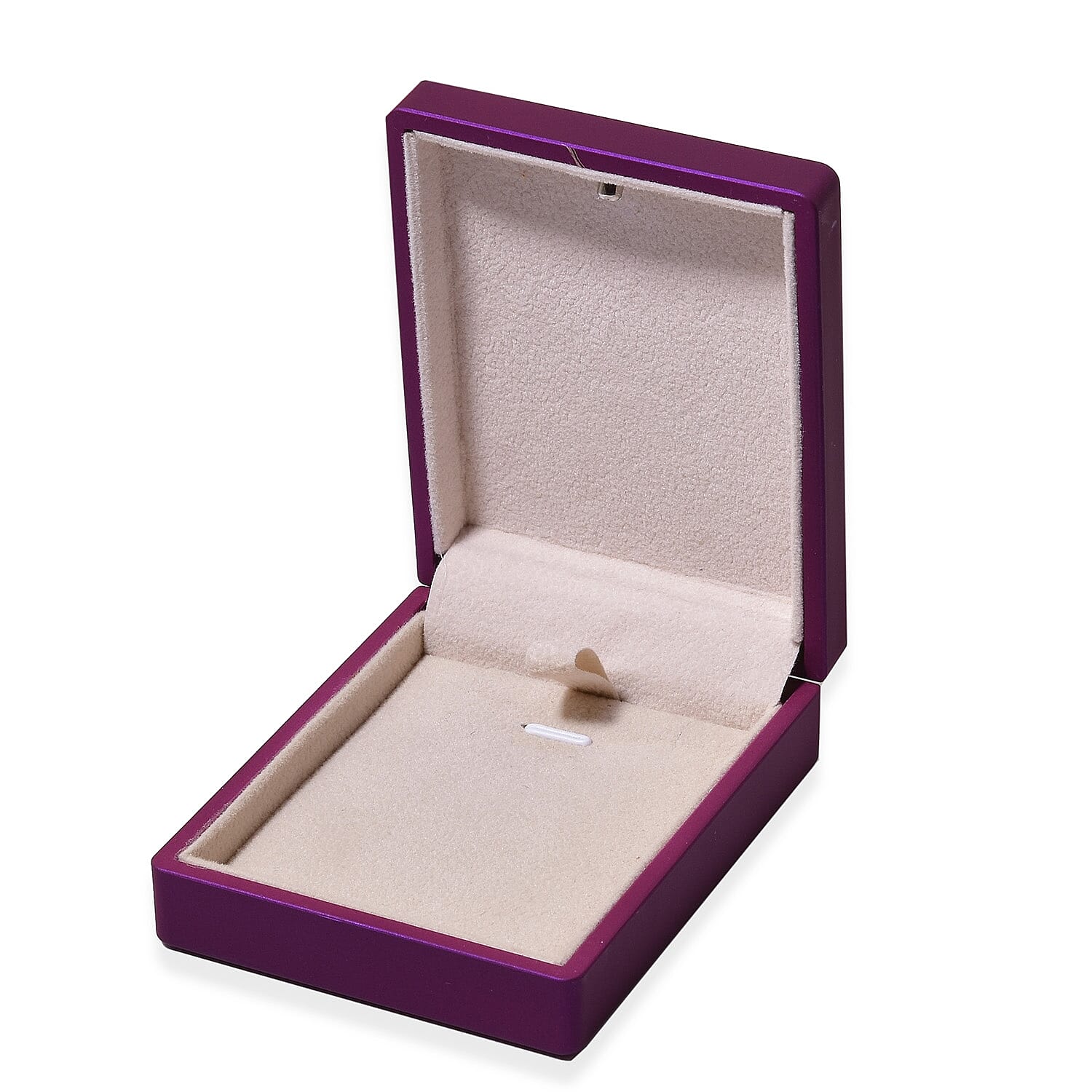 Solid Purple Colour Necklace/Earring Box with LED Light (Size 9x3.5x7cm)