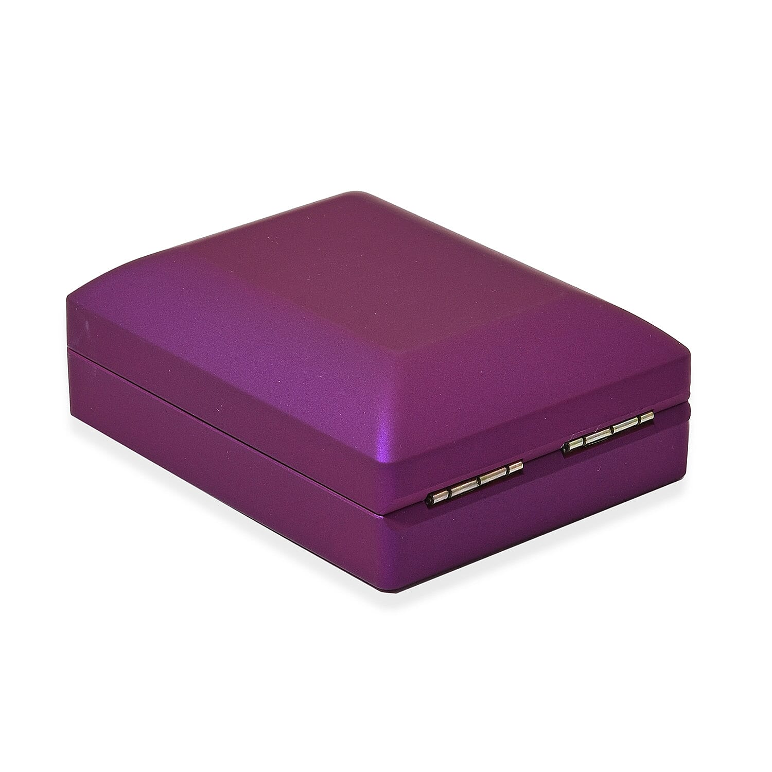 Solid Purple Colour Necklace/Earring Box with LED Light (Size 9x3.5x7cm)