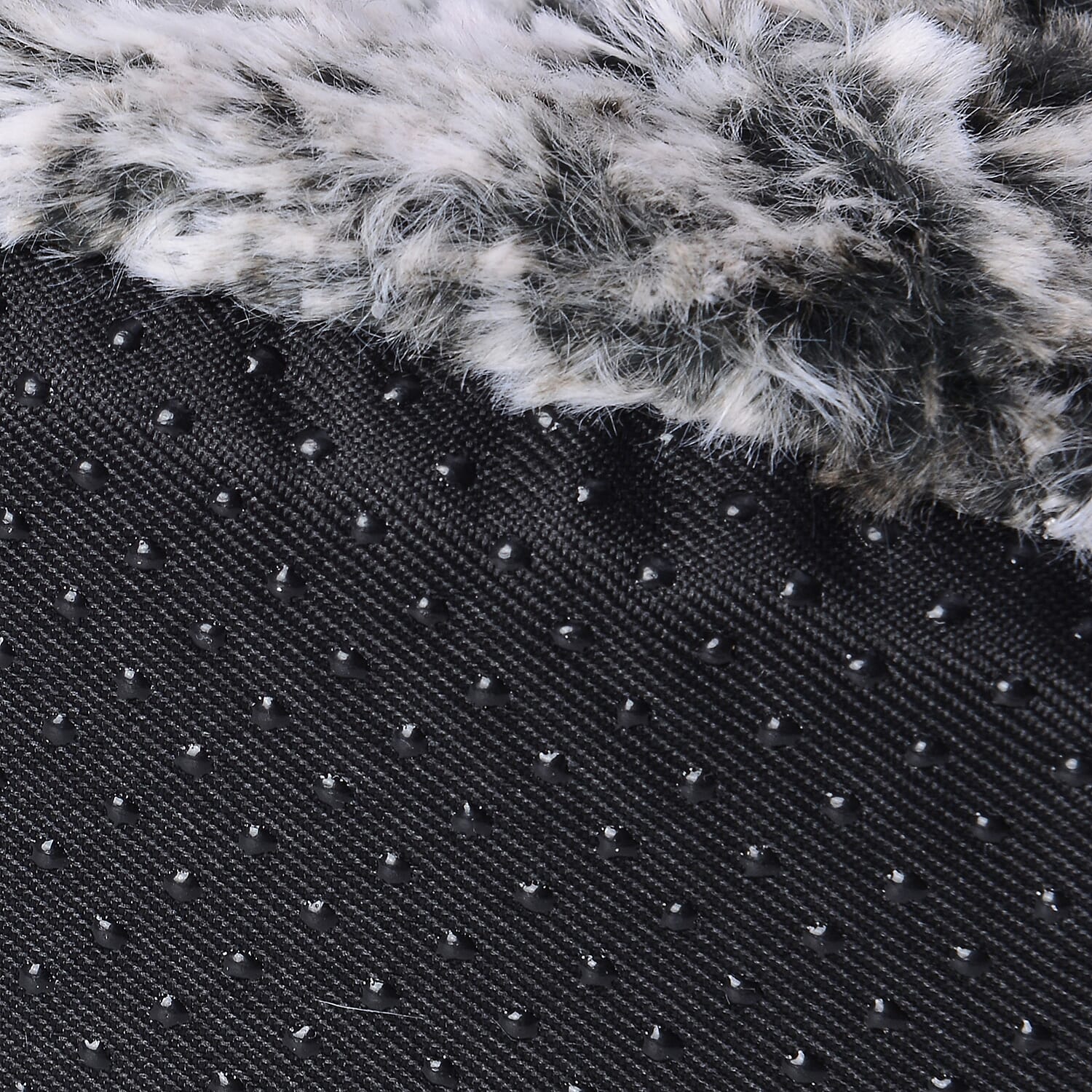 2 Piece Set - Faux Fur Sherpa Lined Home Booties (Size 25x18 Cm) - Brown and Grey