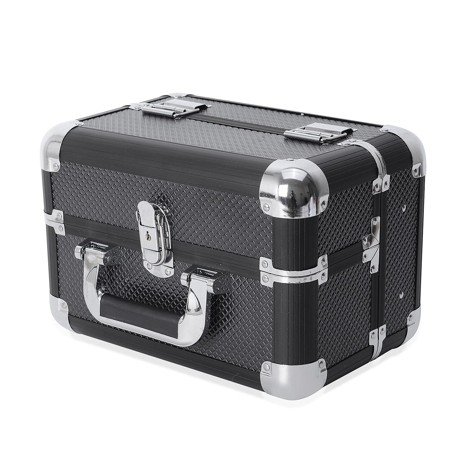 Extendable 4 Tier Vanity Case (Size 28x17x20 Cm) - Black