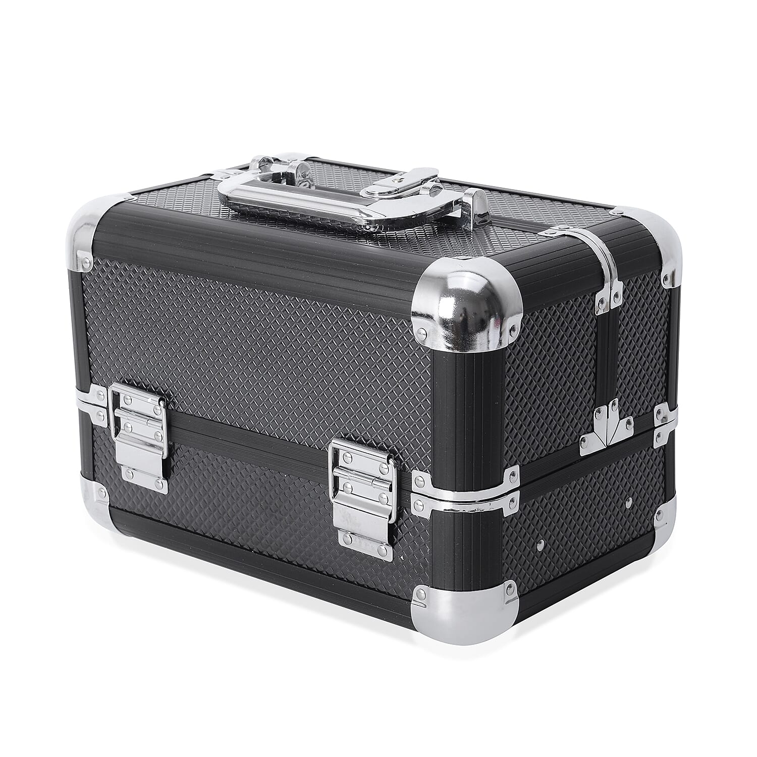 Extendable 4 Tier Vanity Case (Size 28x17x20 Cm) - Black