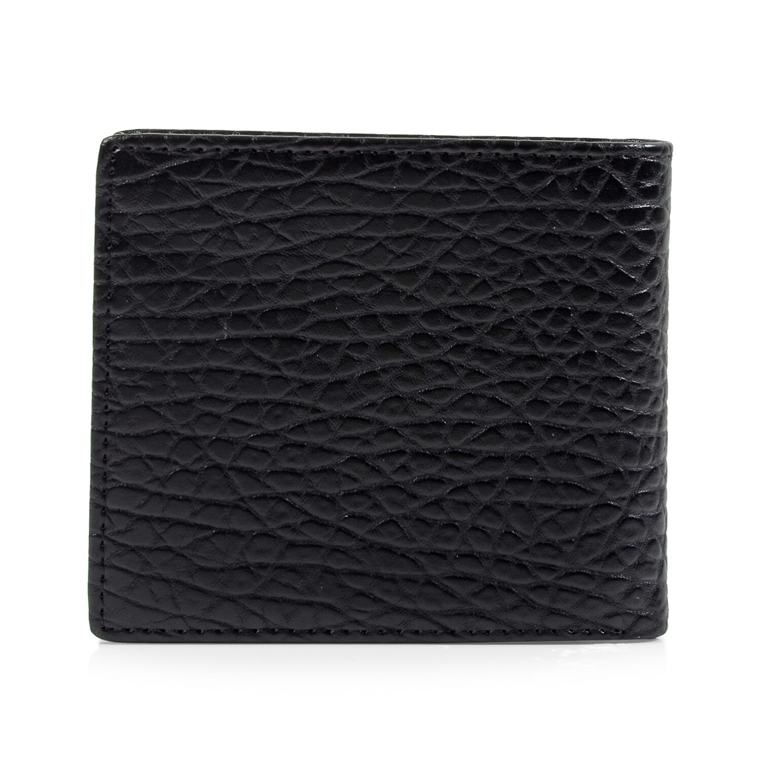 William Hunt - Saville Row 100% Genuine Leather Embossed Wallet - Black