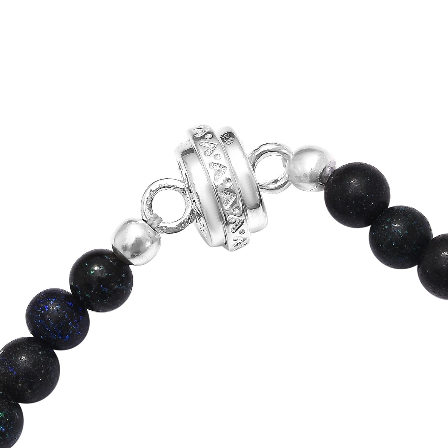 Extremely Rare Andamooka Opal Necklace (Size 20) with Magnetic Lock in Sterling Silver 175.00 Ct.