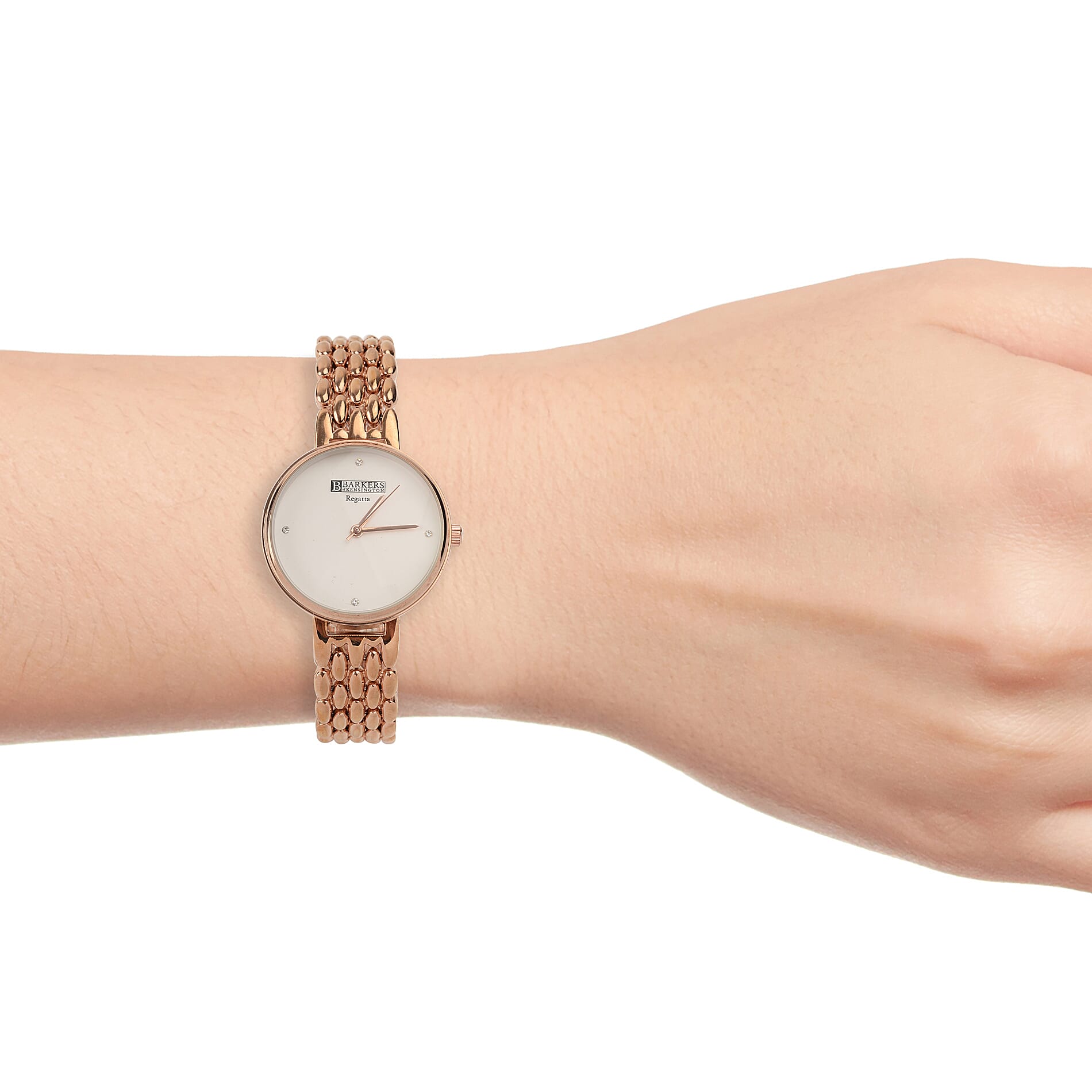 Barkers of Kensington - Regatta Watch With  Crystal  - White