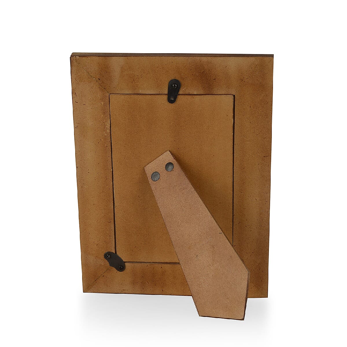 Natural Mother of Pearl Leaves Pattern Handcrafted Picture Frame (Size 4 x 6 Inches) Grey