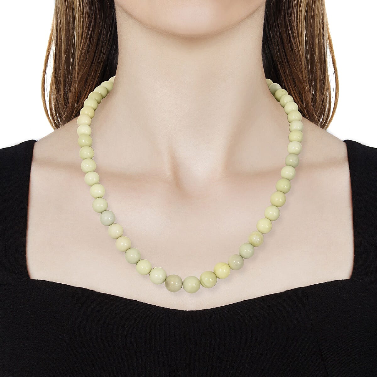 TJC Launch-Extremely Rare Natural  Serpentine Necklace (Size 18) with Magnetic Lock in Sterling Silver 235.00 Ct.