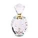 Carved Crystal Refillable Perfume Bottle with Colourful Base Size 10x4.8 mm