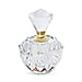 Carved Crystal Refillable Perfume Bottle with Colourful Base Size 10x4.8 mm