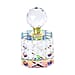 Carved Crystal Refillable Perfume Bottle with Colourful Base Size 10x4.8 mm