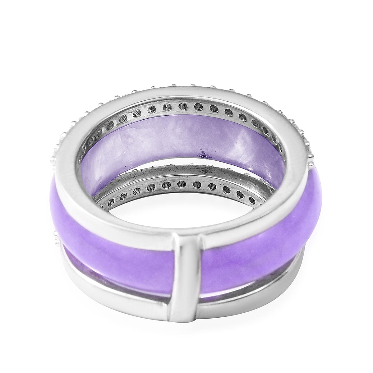 Interchangeable jade ring on sale set