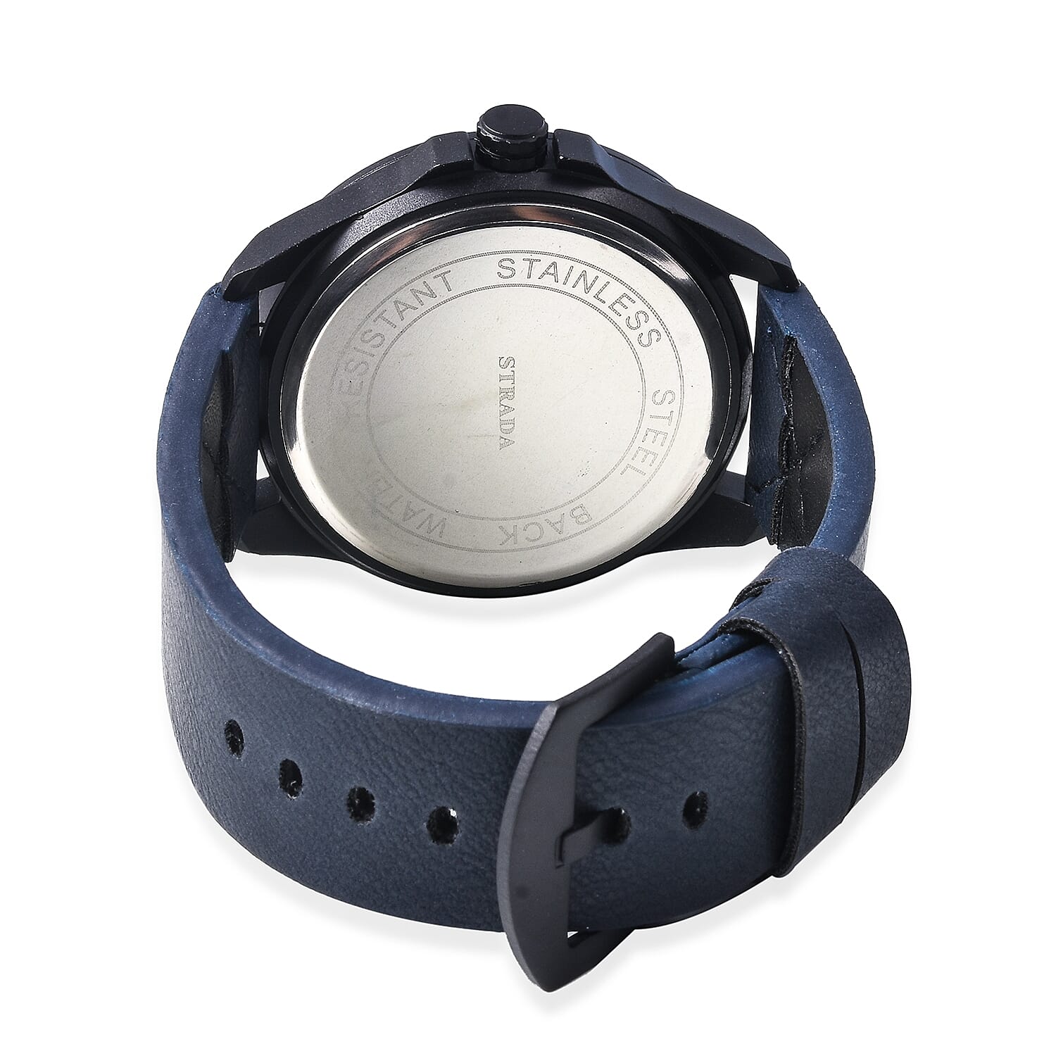 STRADA Japanese Movement Water Resistance Watch - Navy Blue