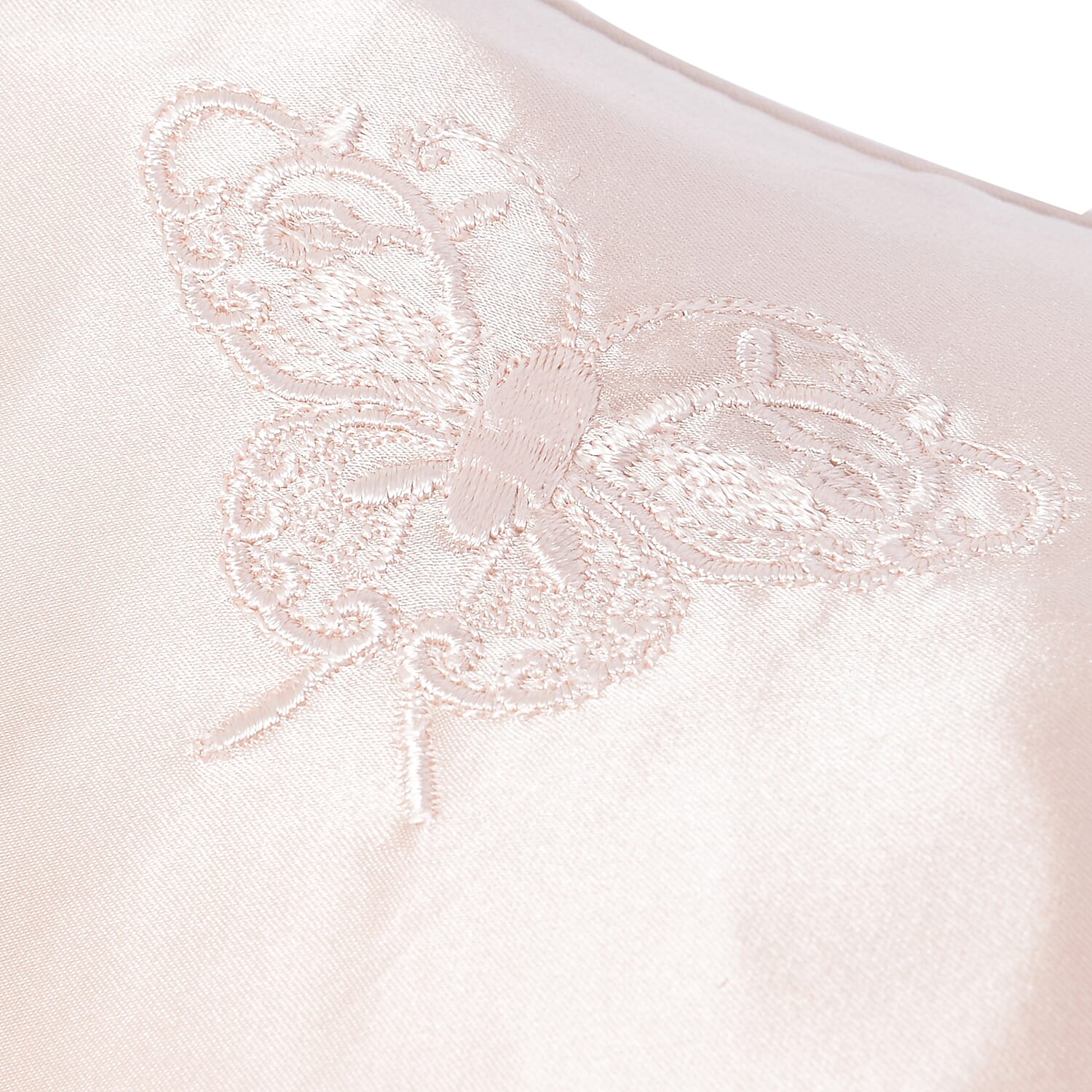 2 Piece Set - 100% Mulberry Silk Pillow Case (Size 50x75 Cm) and Eye Mask (Size 23.5x10.5 Cm) with Gift Box - Cream