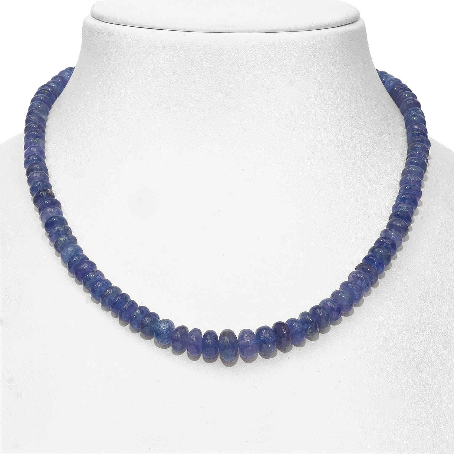 Legacy Collection - Extremely Rare Premium Colour Tanzanite Necklace (Size 18) in 14K Yellow Gold Magnetic Lock with Metal wire 220.000 Ct.