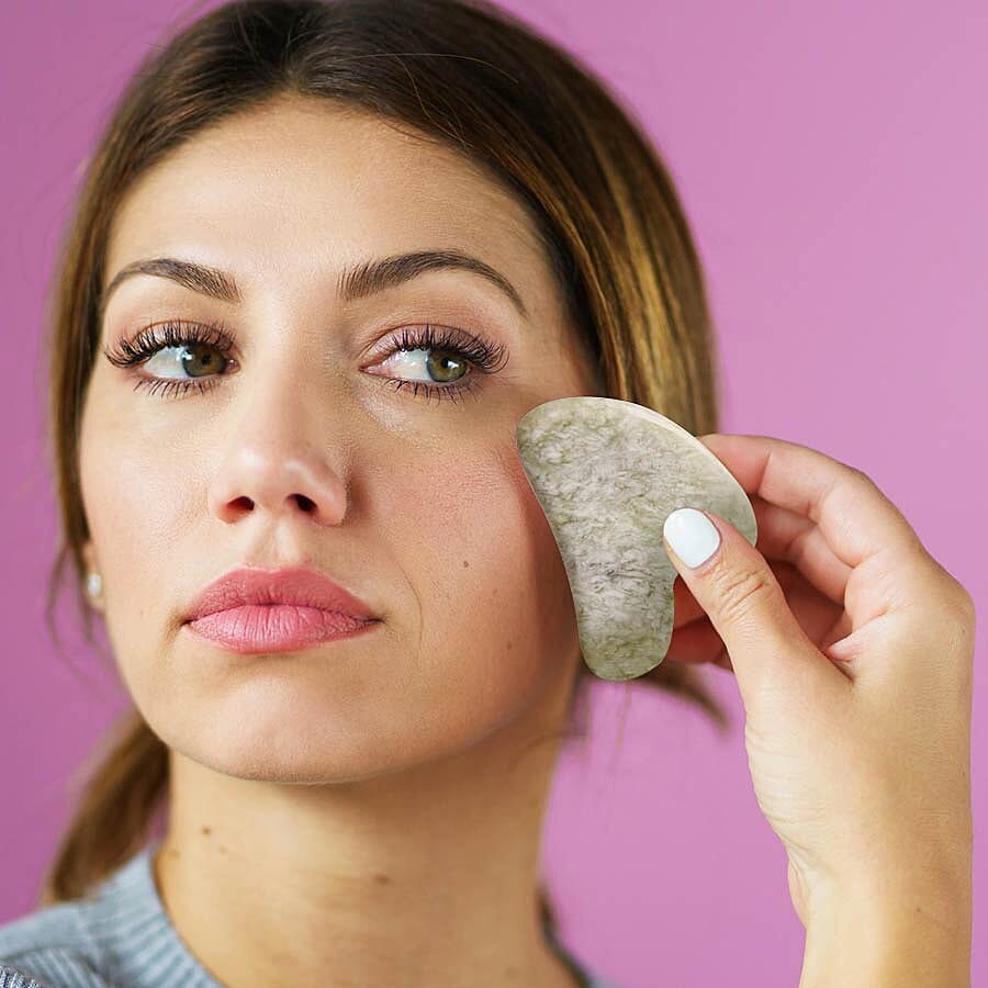 3 Piece Set - Natural Jade Skin Care Tools