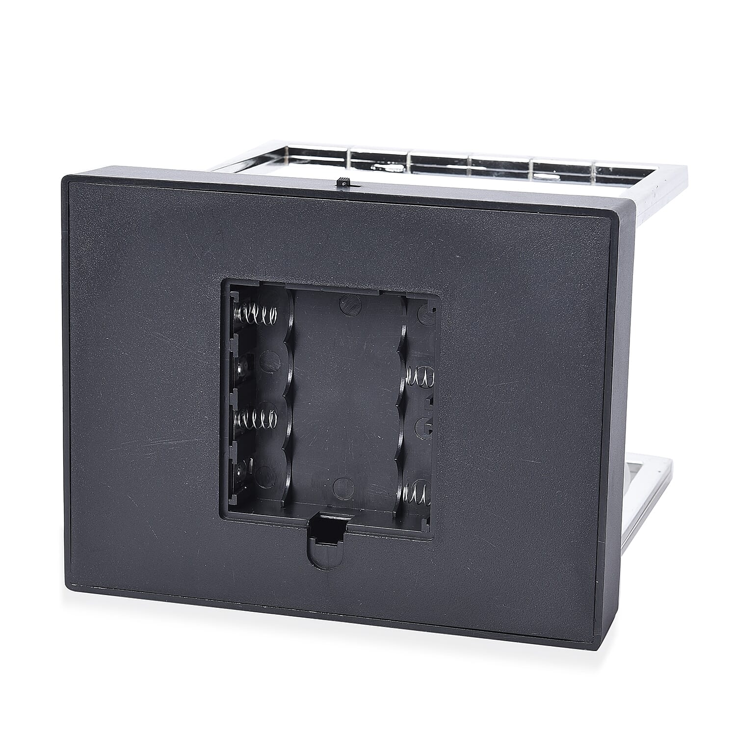 Newton LED Changing Light Cradle Pendulum Balance Five Glass Balls Desk Toy (Size 15x11.2 Cm) - Black and Silver (Battery not Included)