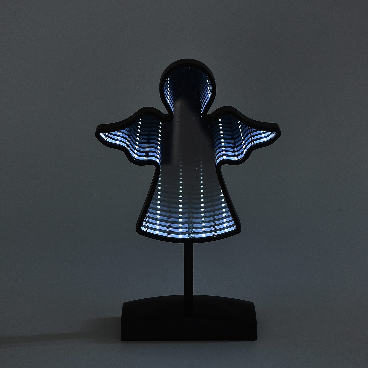 Angel Shaped LED Tunnel Light (Size 31x15 Cm) - Black (4xAA Battery not Included)