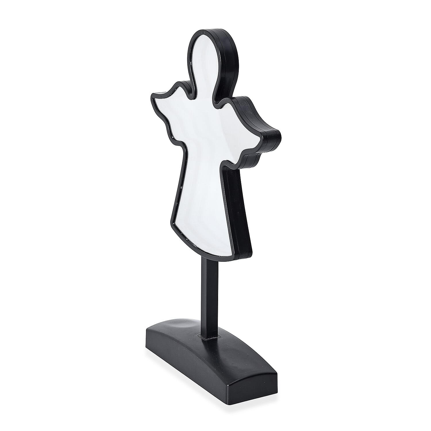 Angel Shaped LED Tunnel Light (Size 31x15 Cm) - Black (4xAA Battery not Included)