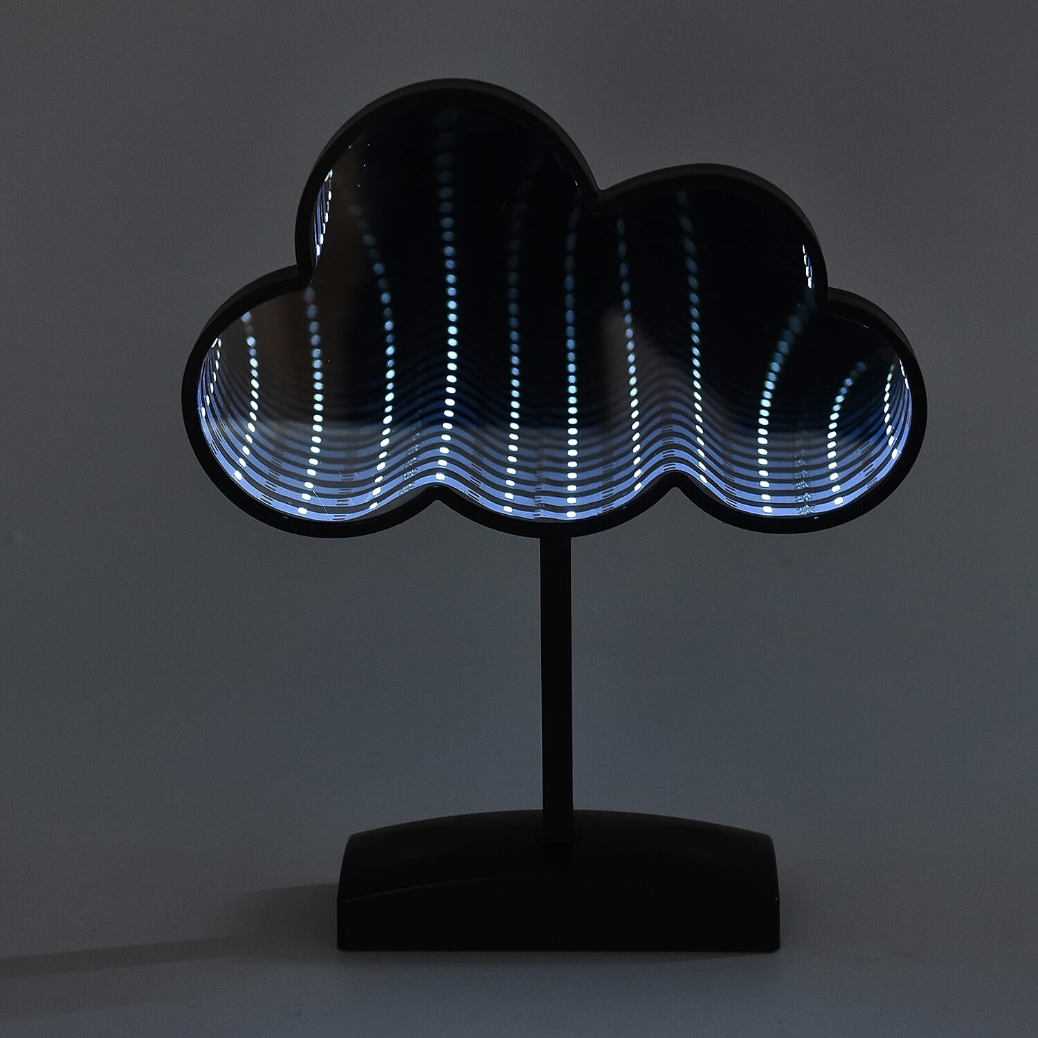 Cloud Shaped LED Tunnel Light (Size 29x15 Cm) - Black (4xAA Battery not Included)