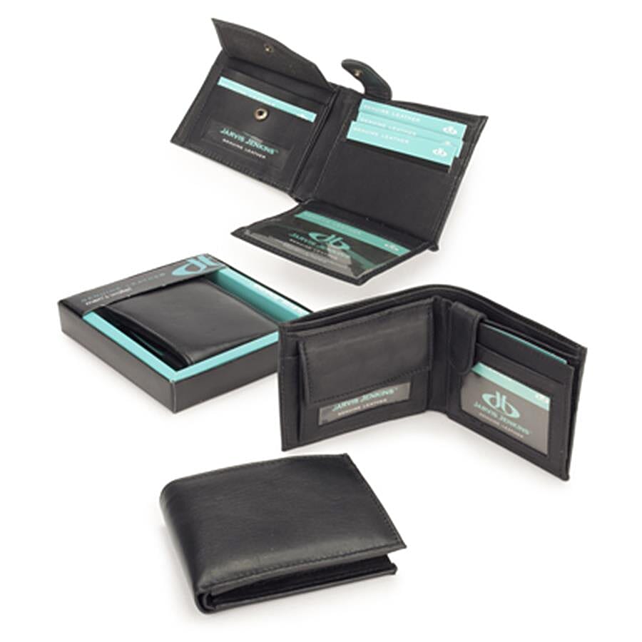 Close Out Deal 100% Genuine Leather Mens Wallet (Size 9x12 mm) Plain