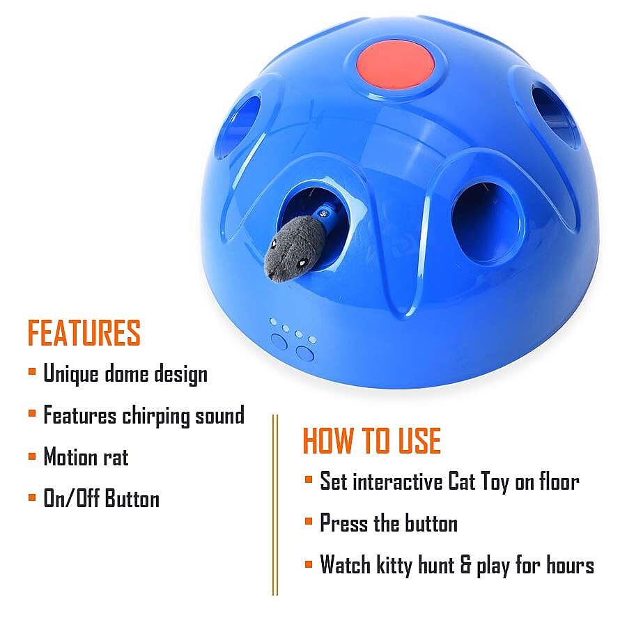 Pop N Play Interactive Motion Cat Toy (4C Battery needed)