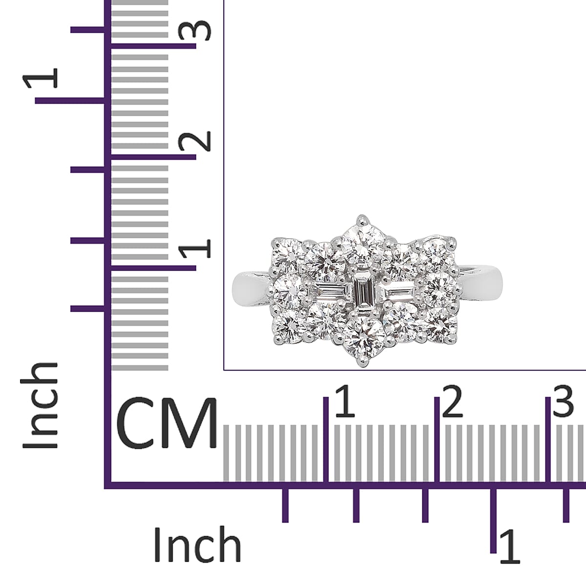 RHAPSODY 950 Platinum IGI Certified Natural Diamond (VS-E-F) Boat Ring 1.00 Ct