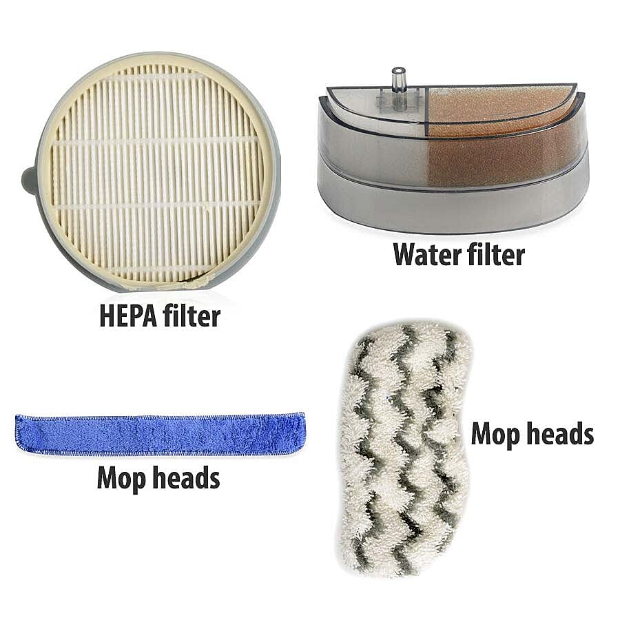4 Piece Filter Set (Includes HEPA Filter, Water Filter and Two Mop Heads)