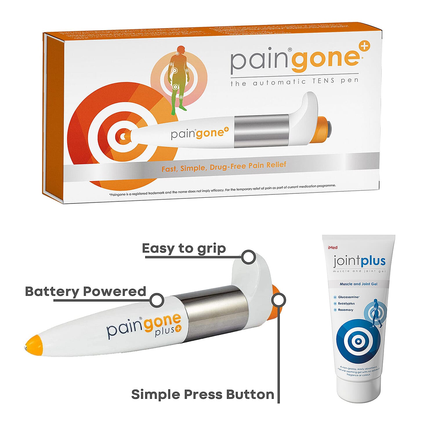 PainGone Plus (Free Joint Plus Formula) (AAA Battery Included) - 200 ML