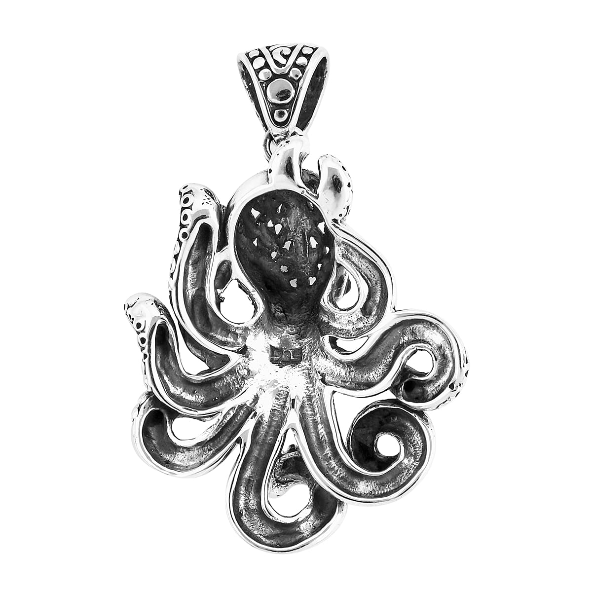 One Time Deal- Sterling Silver Octopus Pendant, Silver wt 12.93 Gms