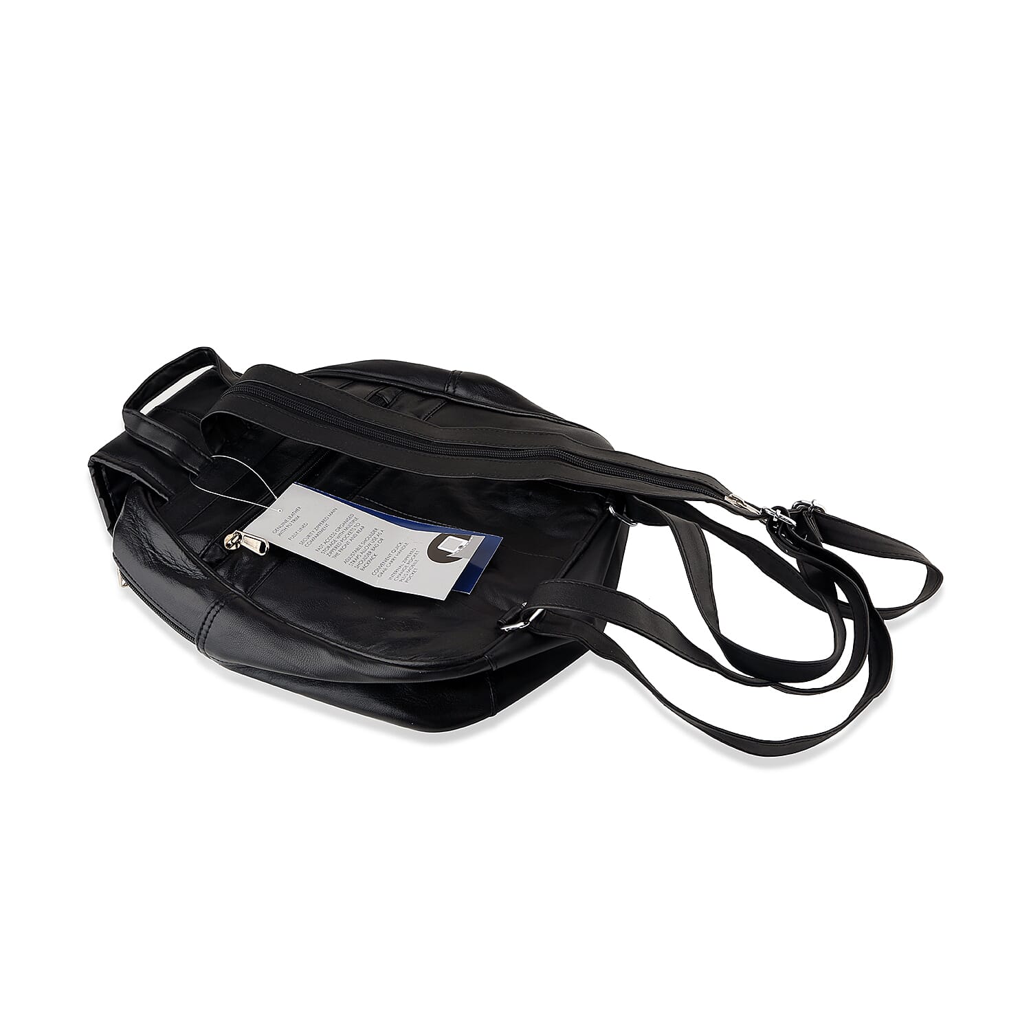 Close Out Deal - 100% Genuine Leather Backpack (Size 31x22x13 cm) - Black