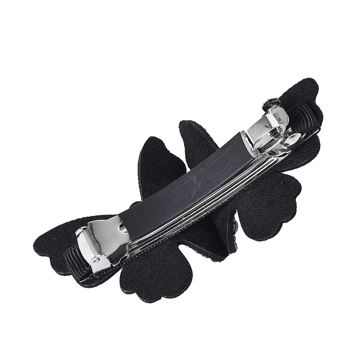 Austrian Crystal Butterfly Hair Clip - Blue Black & Grey