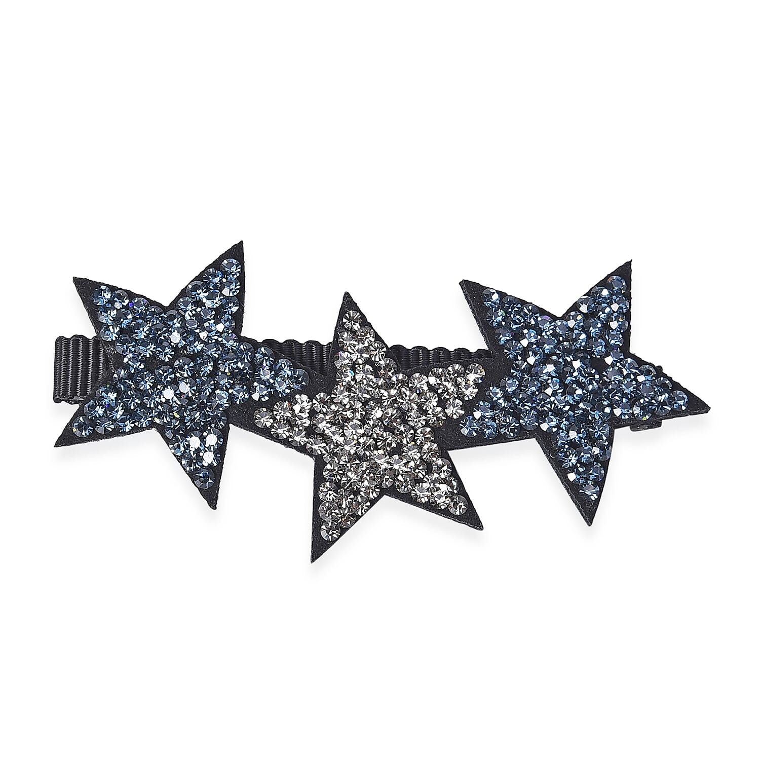 Lovely Star Duckbill Hair Clip - Blue Black and Grey